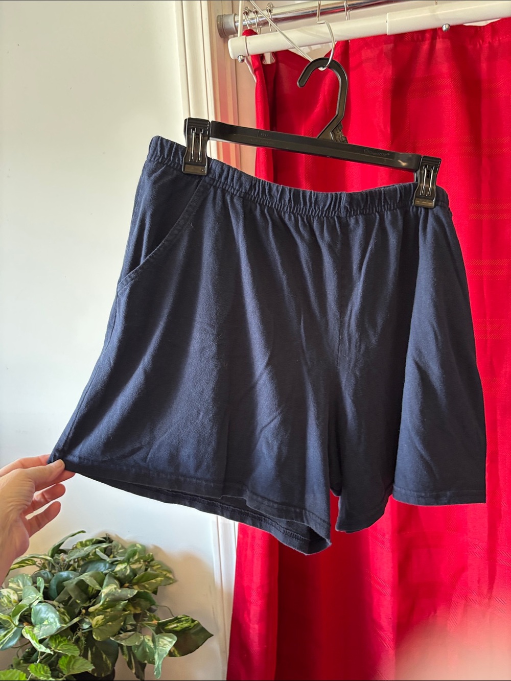 White Stag Navy Elastic-Waist Casual Shorts